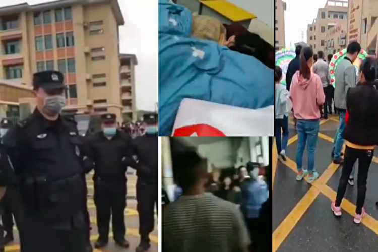 微视频｜江苏南海门三星小学一小学生身亡 家属讨说法不让进校园被警围