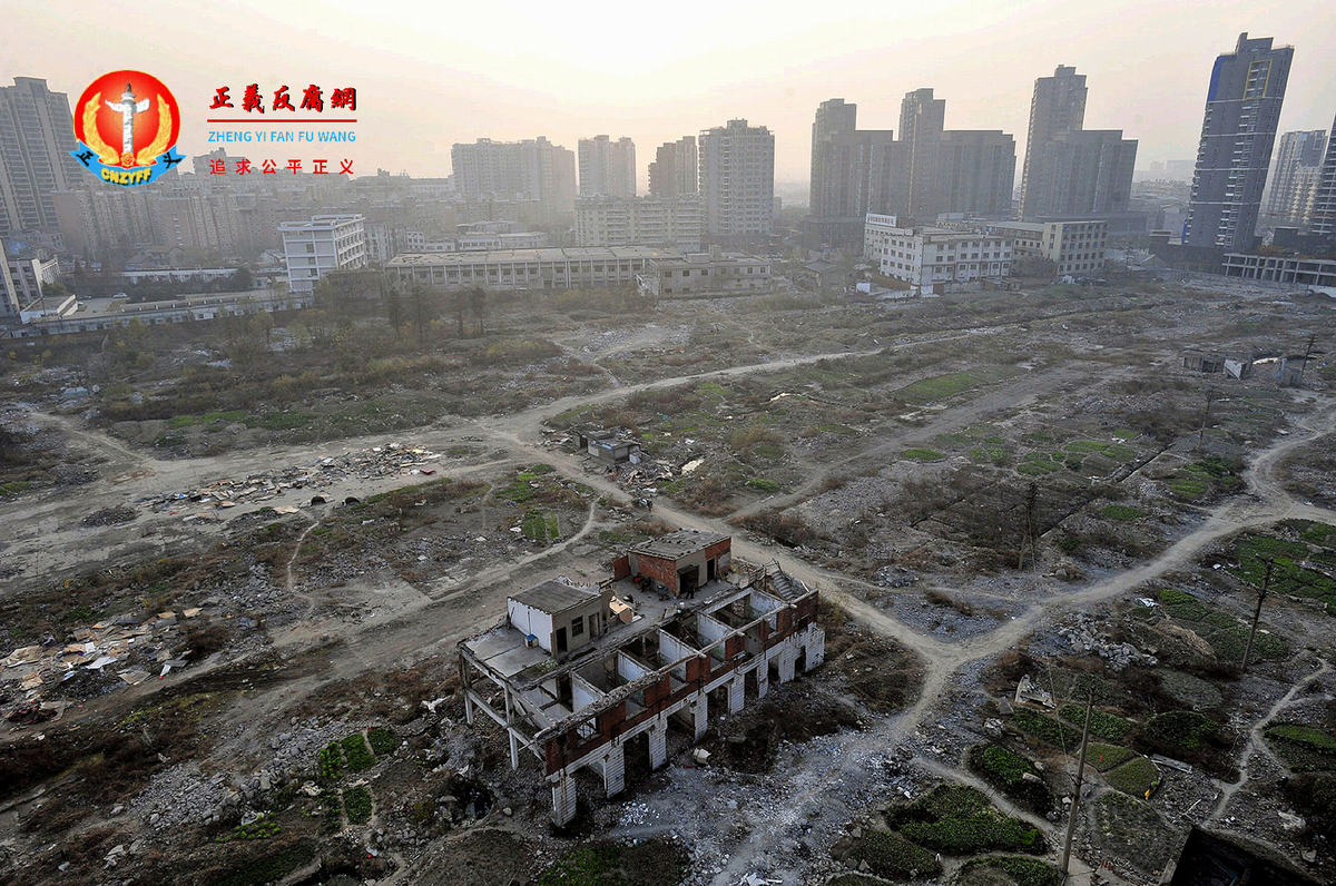 湖北省武汉被拆除的建筑物。.png
