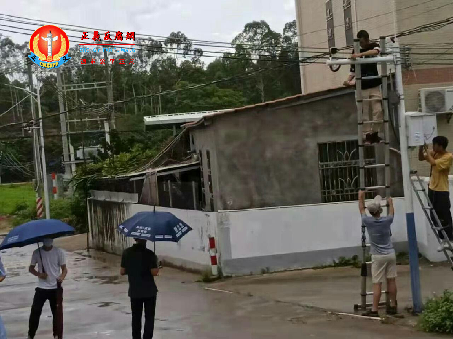 访民郑志鹏家门外被地方政府安装监控摄像头。.png